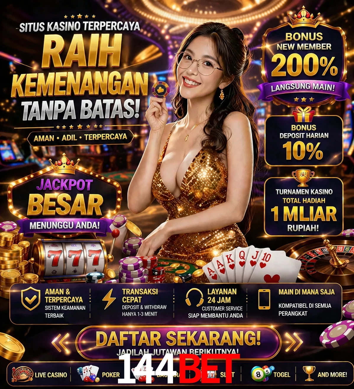 Roleta e blackjack 144bet